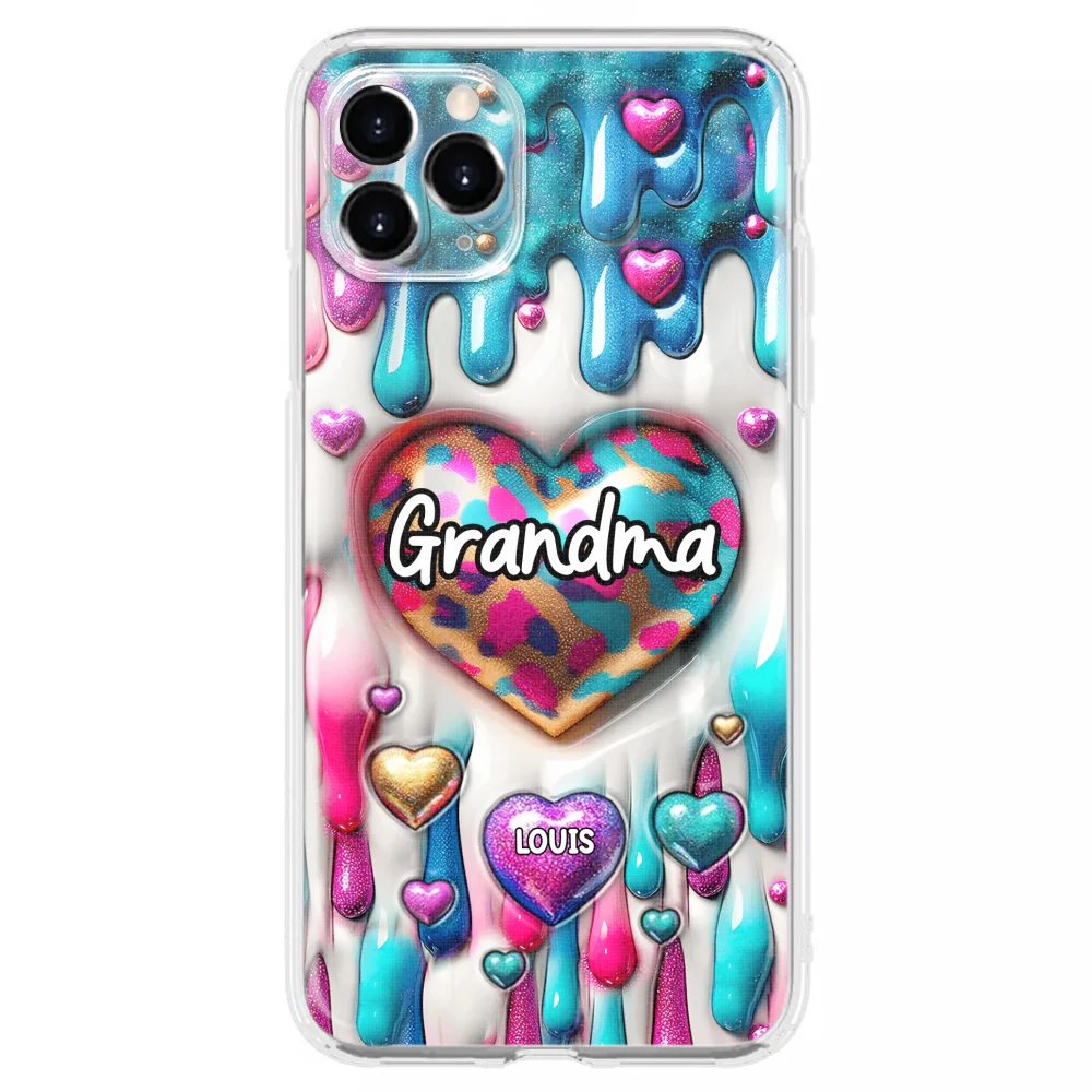Lovely Grandkids - Personalized Custom 3D Inflated Effect Phone Case - Image 5