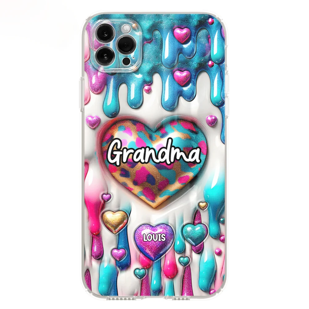 Lovely Grandkids - Personalized Custom 3D Inflated Effect Phone Case - Image 7