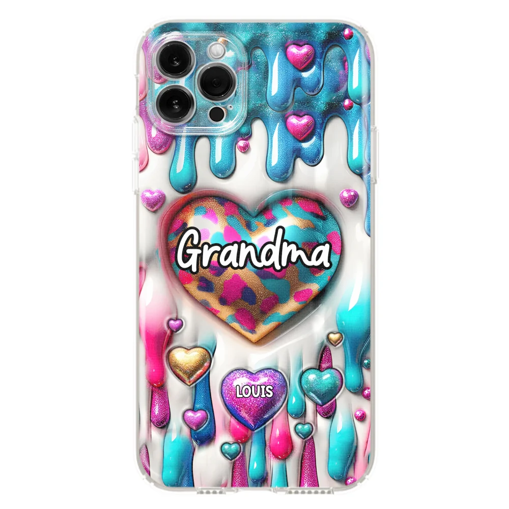 Lovely Grandkids - Personalized Custom 3D Inflated Effect Phone Case - Image 8