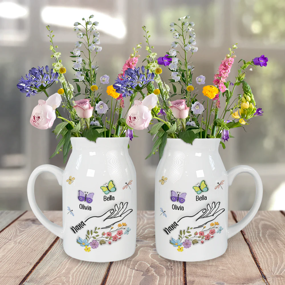 Lovely Grandma - Personalized Custom 3D Inflated Effect Flower Vase - Image 4