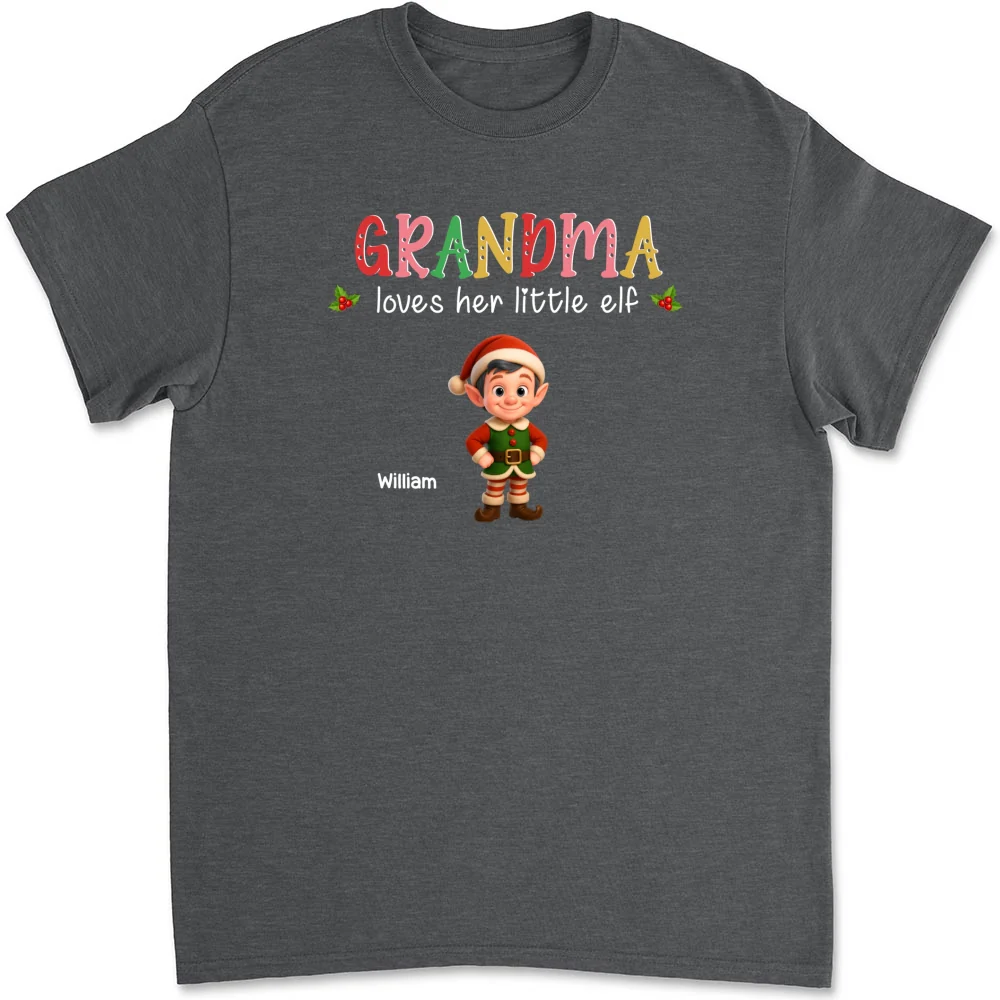 Loves Her Little Elves - Personalized Custom Shirt - Image 7