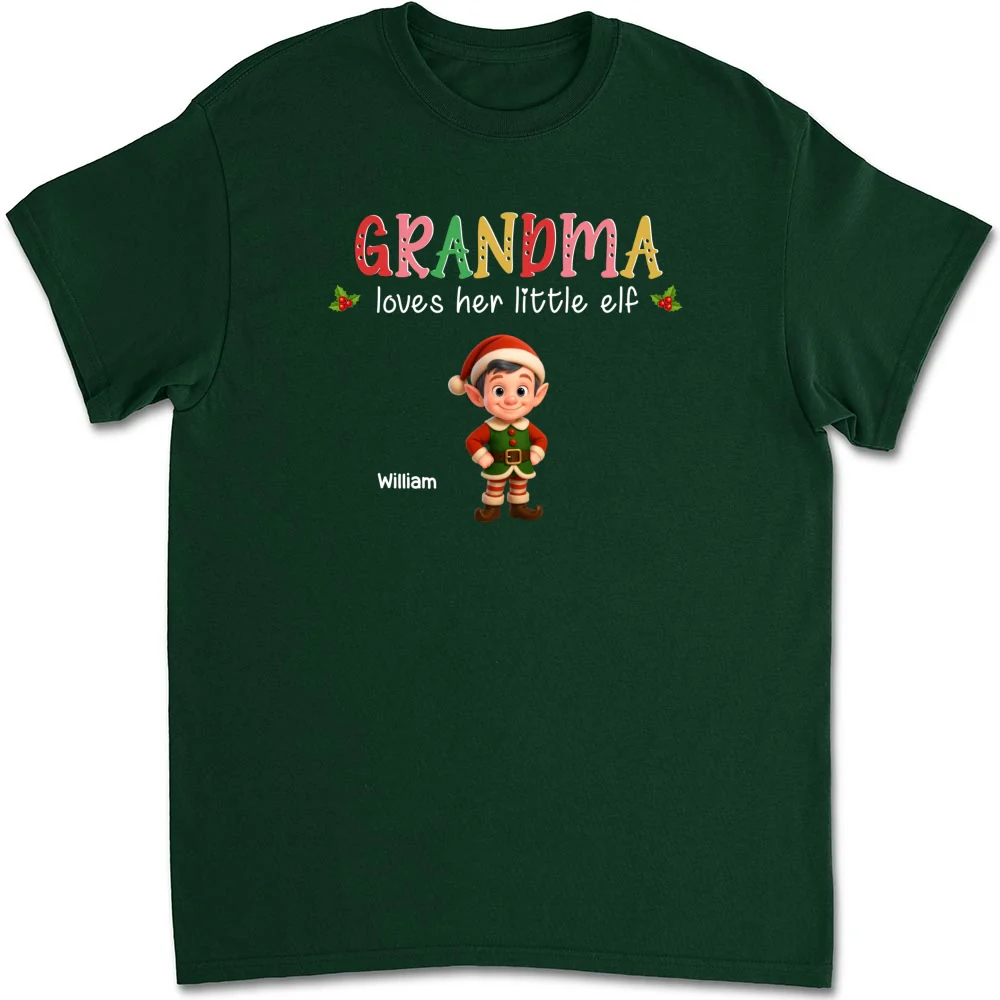 Loves Her Little Elves - Personalized Custom Shirt - Image 8