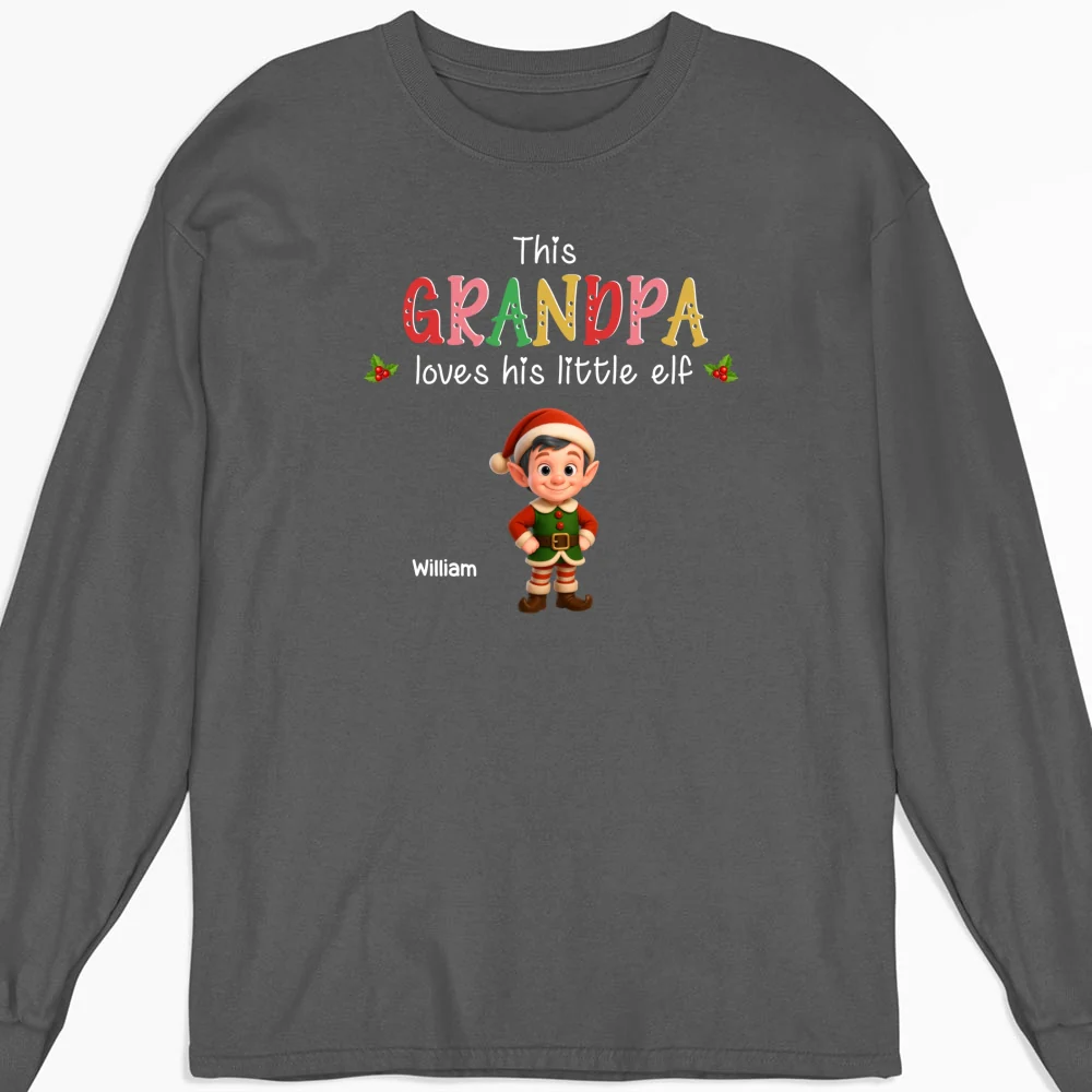 Loves His Little Elves - Personalized Custom Shirt - Image 14