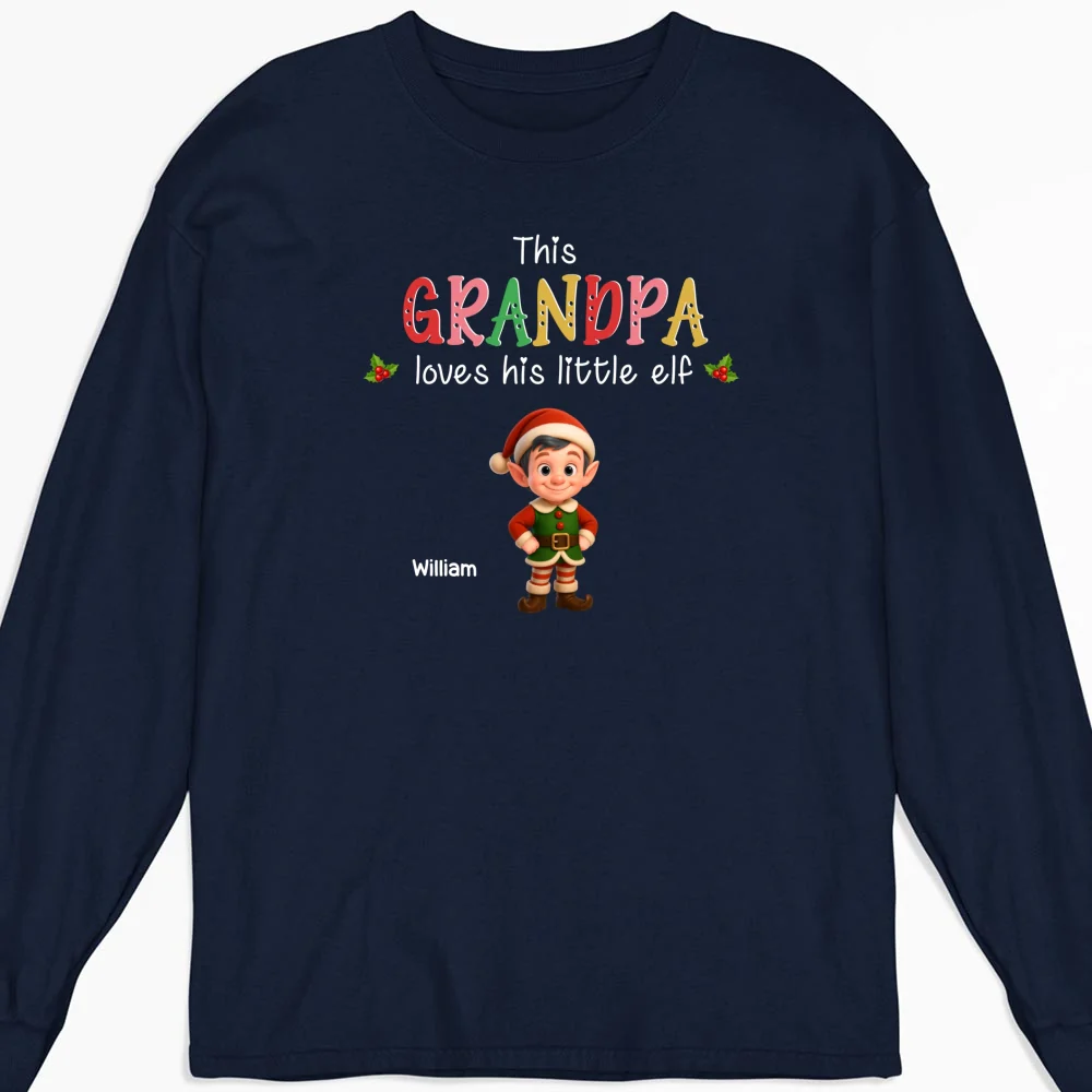 Loves His Little Elves - Personalized Custom Shirt - Image 15