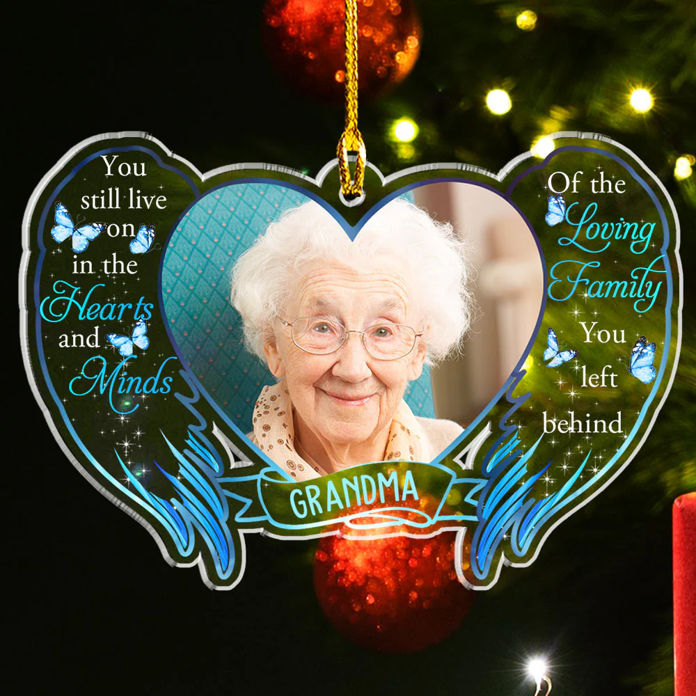 Loving Family - Personalized Custom Acrylic Ornament - Image 2