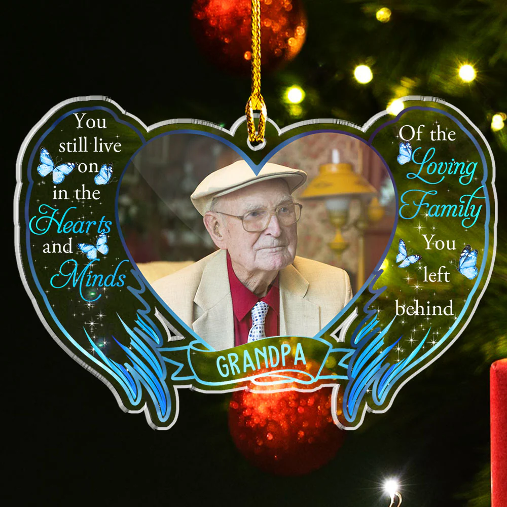 Loving Family - Personalized Custom Acrylic Ornament - Image 4