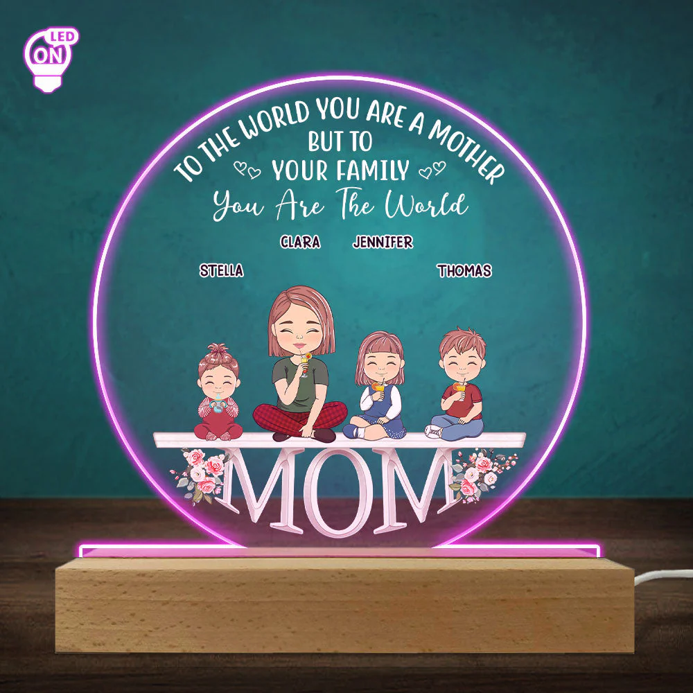 Loving Gift For Mommy - Personalized Custom LED Light - Image 5