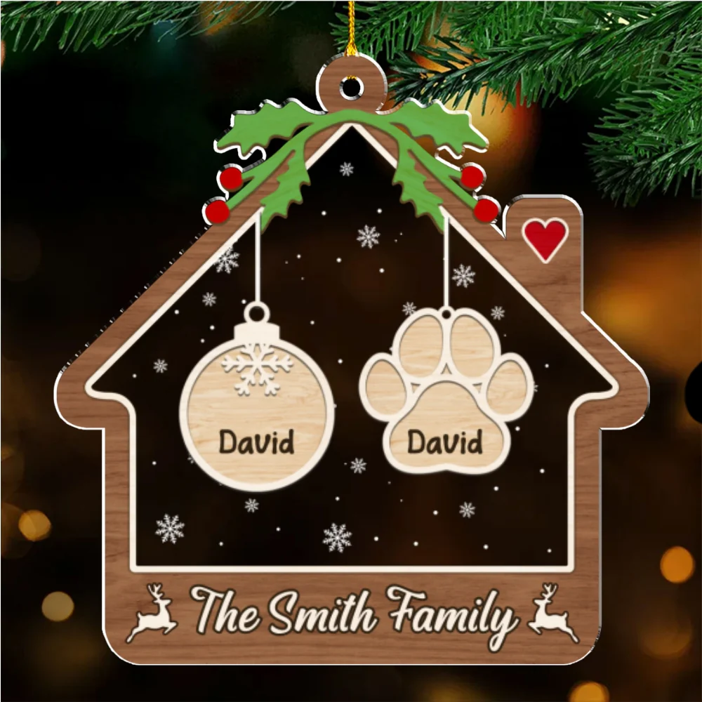 Loving Home - Personalized Custom Acrylic Ornament - Image 5