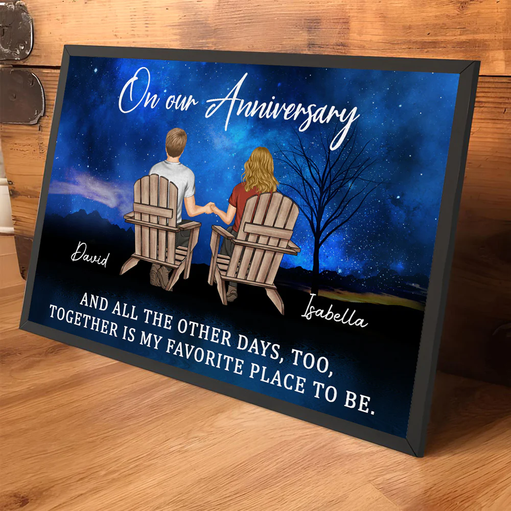 Loving You Feels Like Home - Personalized Custom Poster - Image 3