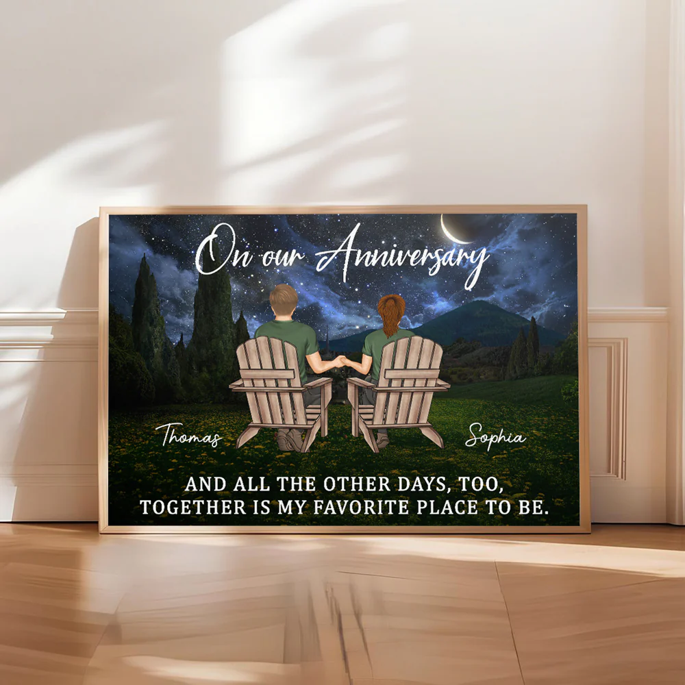 Loving You Feels Like Home - Personalized Custom Poster - Image 5