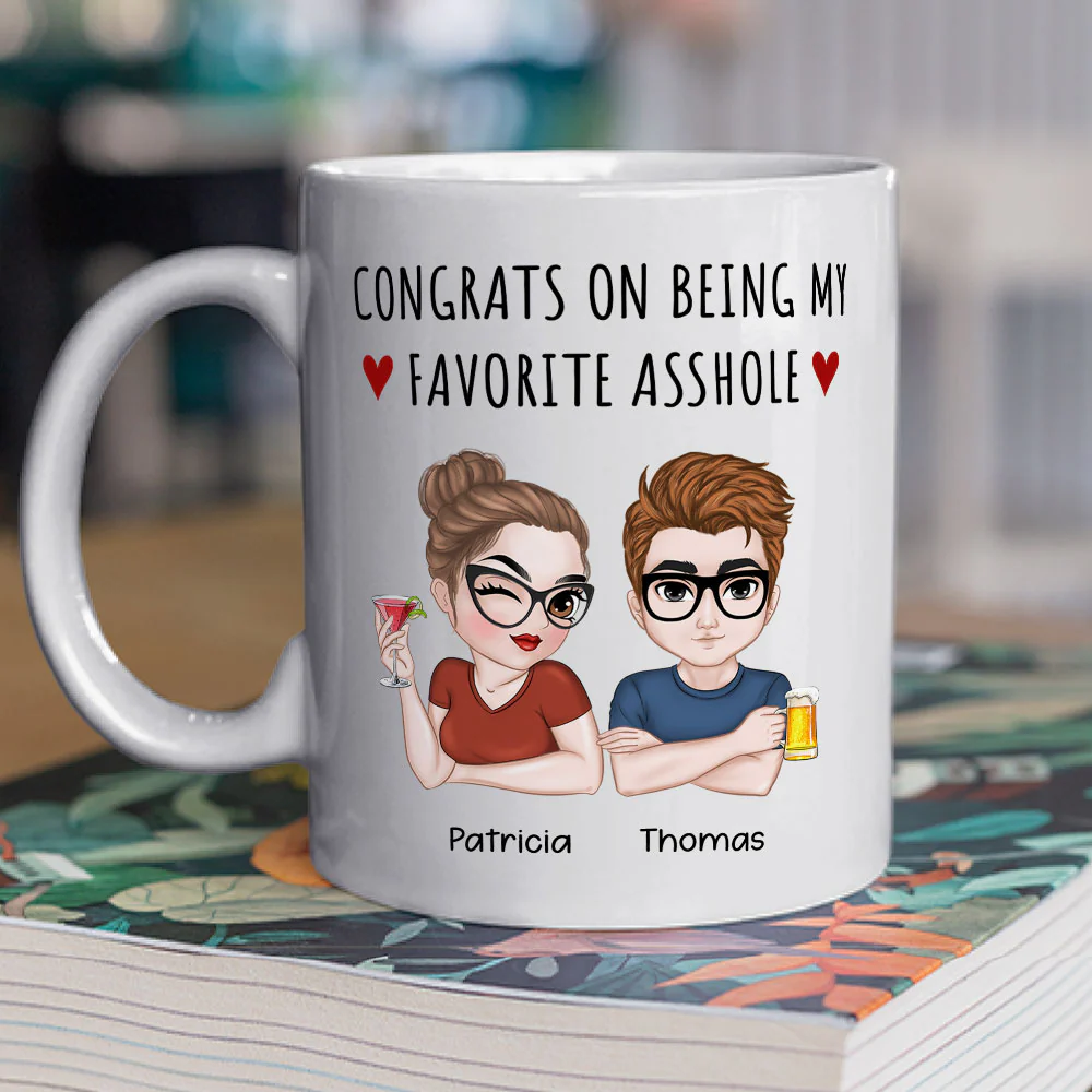 Lucky Man - Personalized Custom Coffee Mug - Image 3