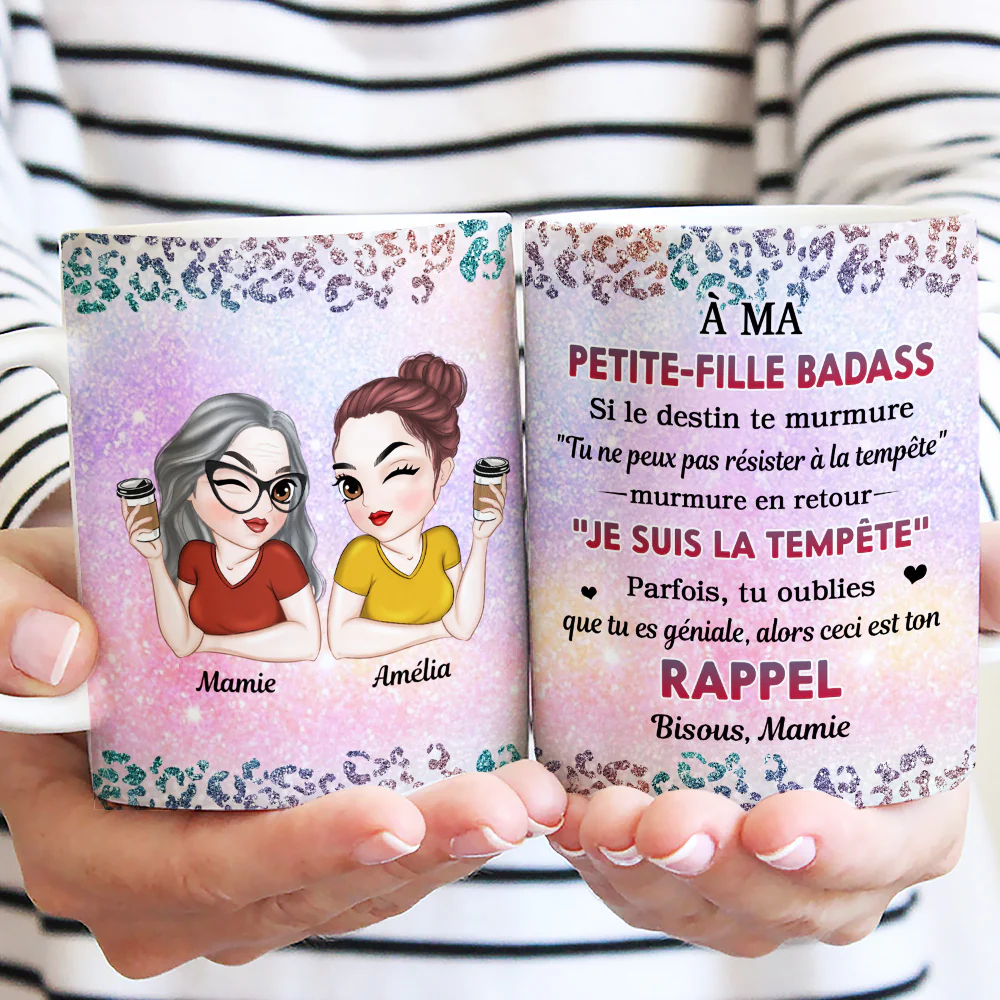 Ma Petite-Fille Courageuse - Tasse à café personnalisée - Image 3