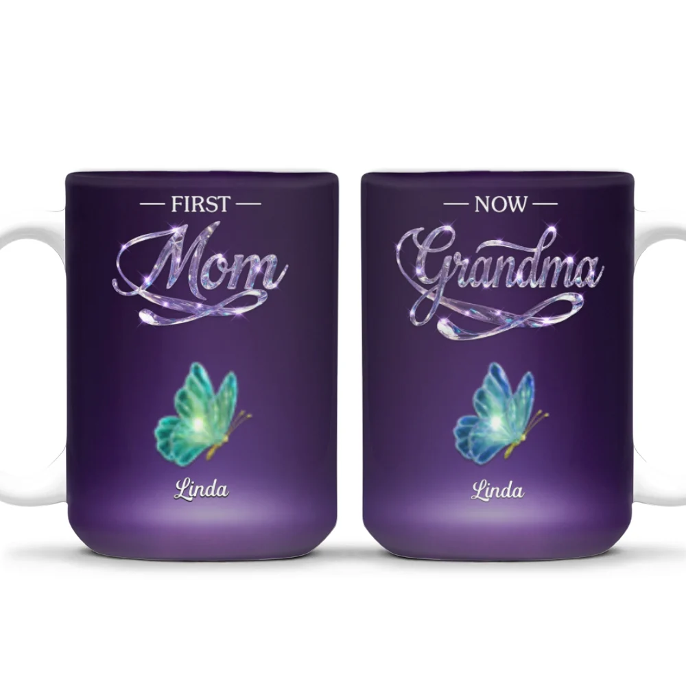 Made Of Love For Grandma - Personalized Custom Coffee Mug - Image 9