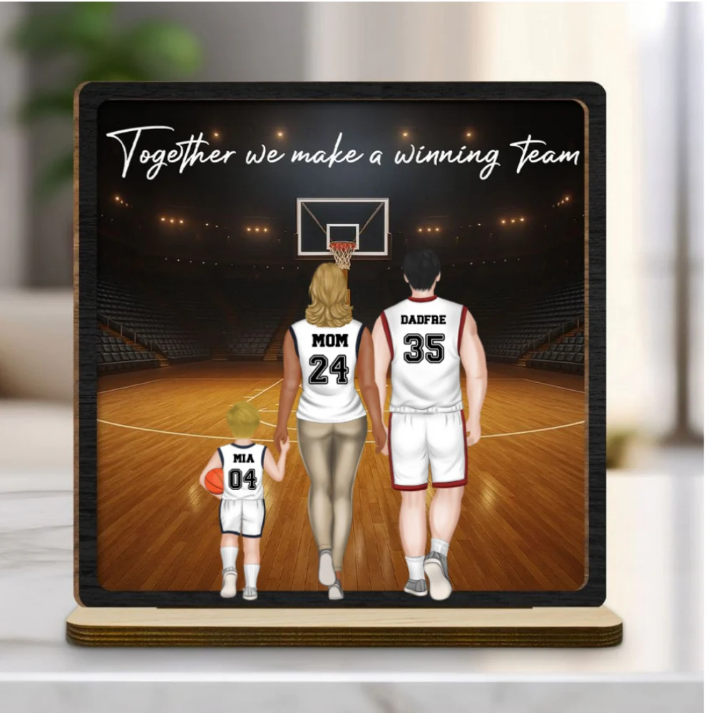 Make A Winning Team - Personalized Custom 2-Layer Wood Plaque With Flat BaseĀ - Image 7
