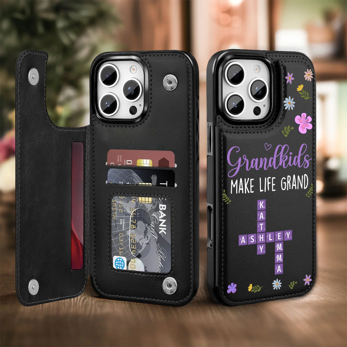 Make Life More Grand - Personalized Custom Leather Phone Case - Image 3