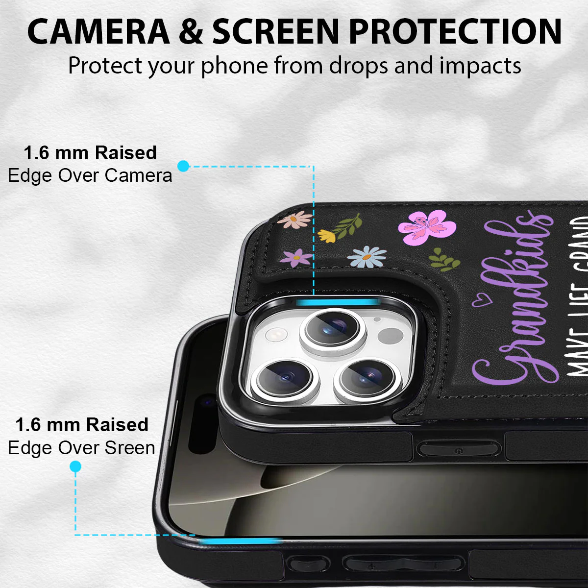 Make Life More Grand - Personalized Custom Leather Phone Case - Image 7