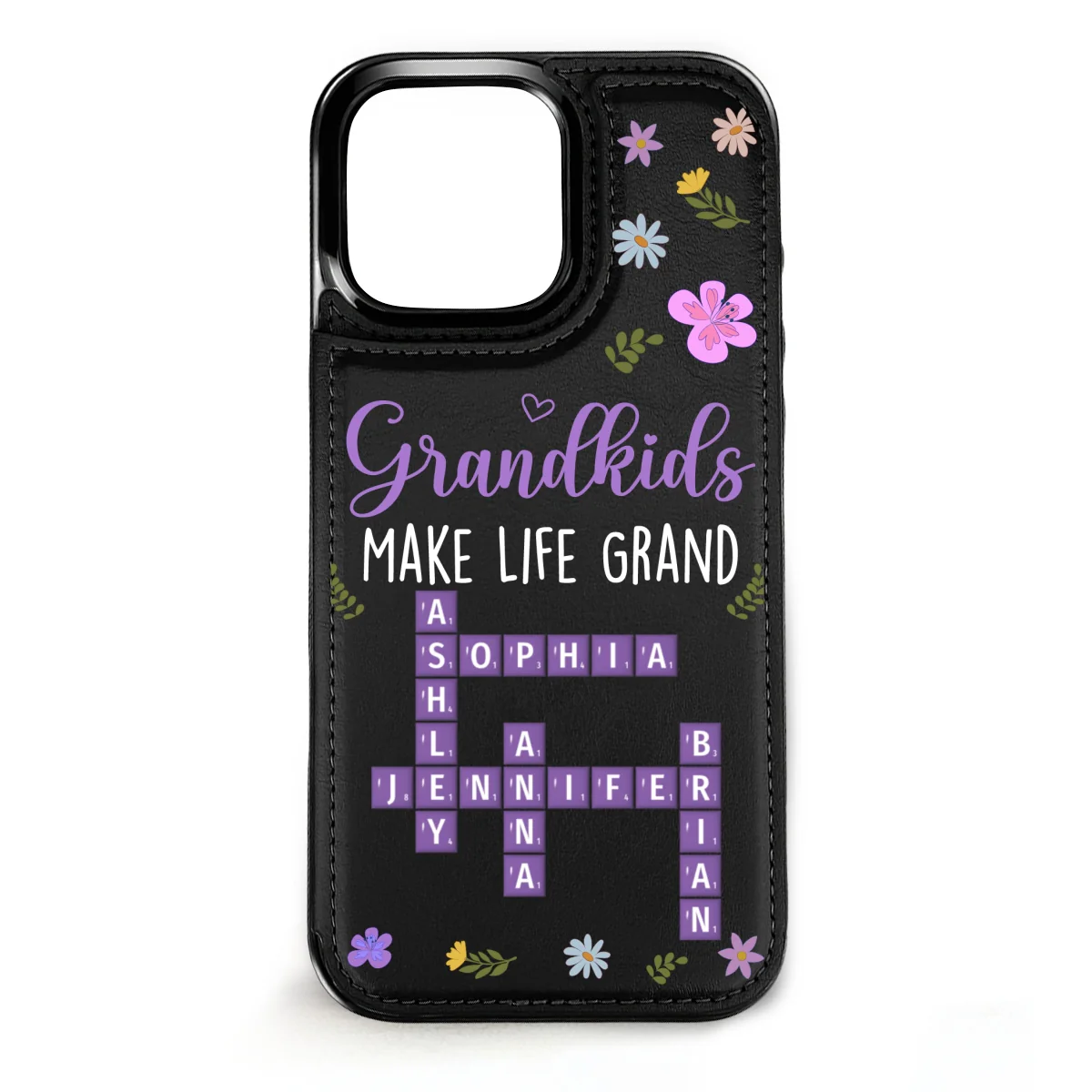 Make Life More Grand - Personalized Custom Leather Phone Case - Image 8