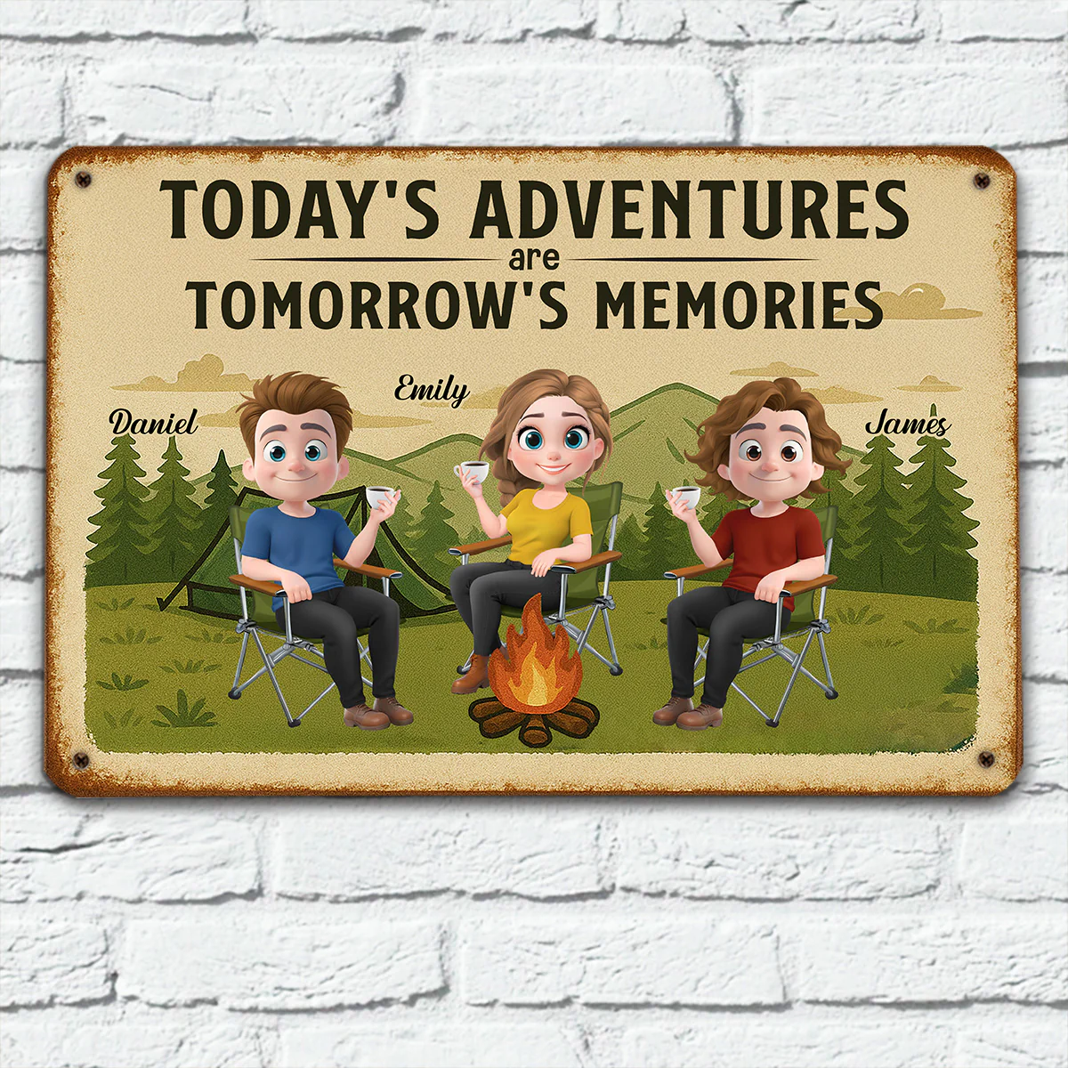 Make Today Worth Remembering - Personalized Custom Metal Sign - Image 3