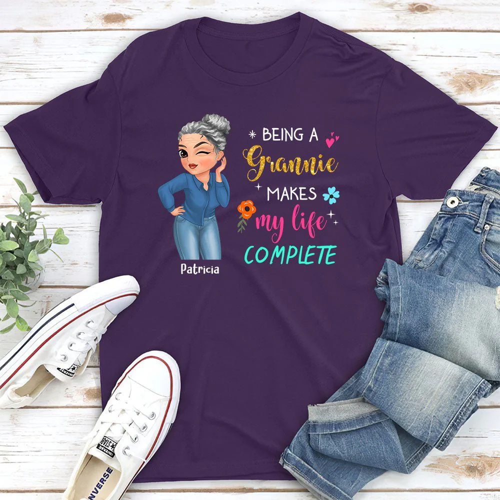 Makes My Life Complete - Personalized Custom Unisex T-shirt - Image 3