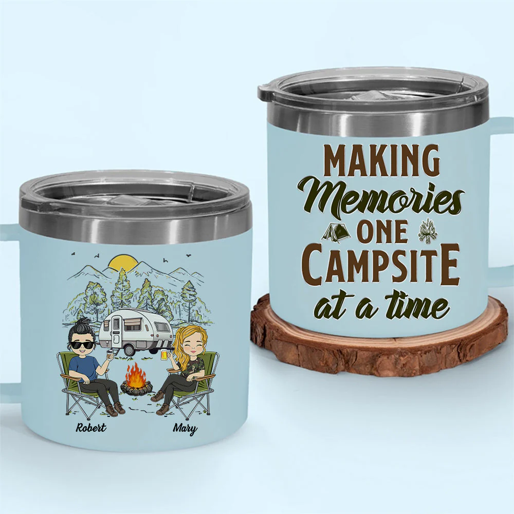 Making Memories - Personalized Custom 14oz Stainless Steel Tumbler With Handle - Image 4