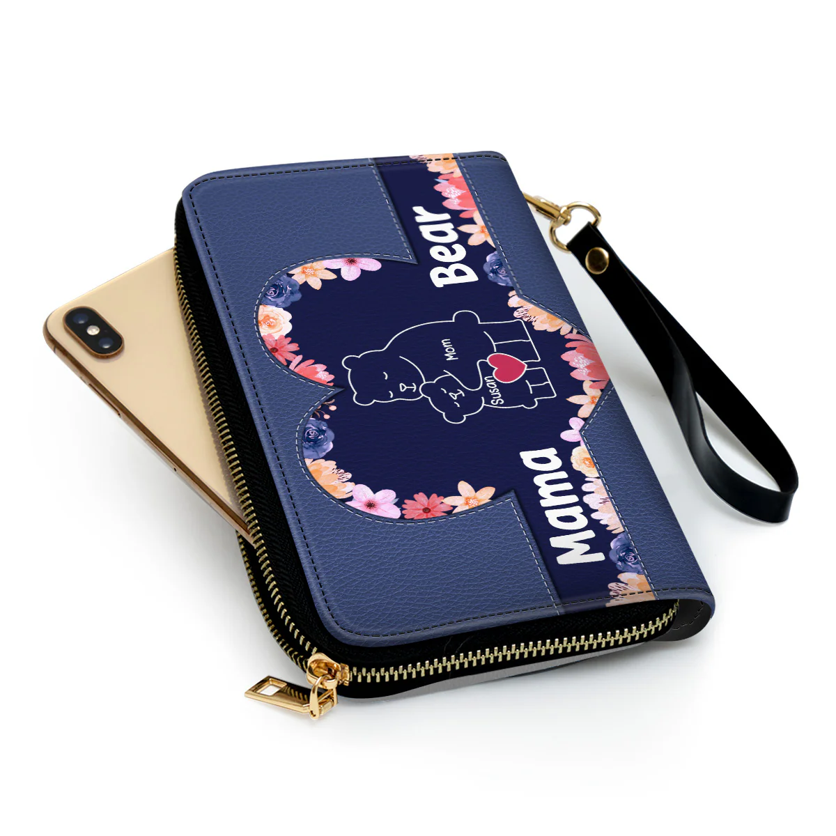 Mama Bear - Personalized Custom Leather Wallet - Image 3