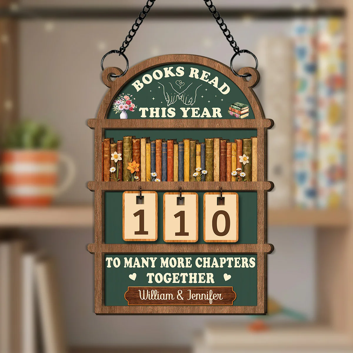 Many More Chapters Together - Personalized Custom Tracker Sign - Image 3