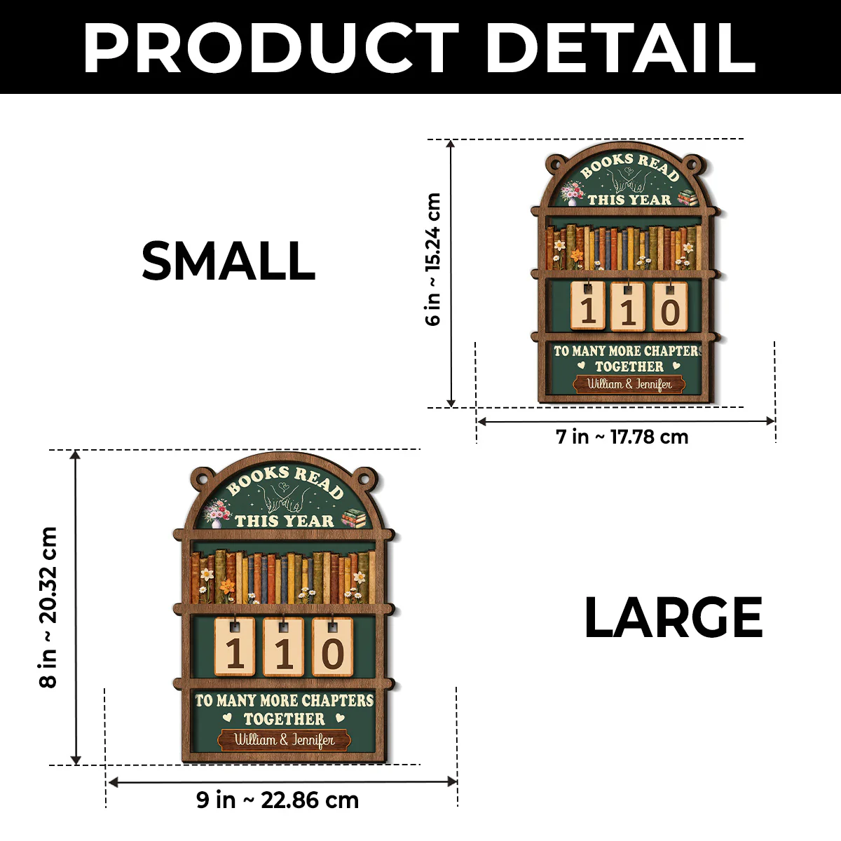 Many More Chapters Together - Personalized Custom Tracker Sign - Image 5