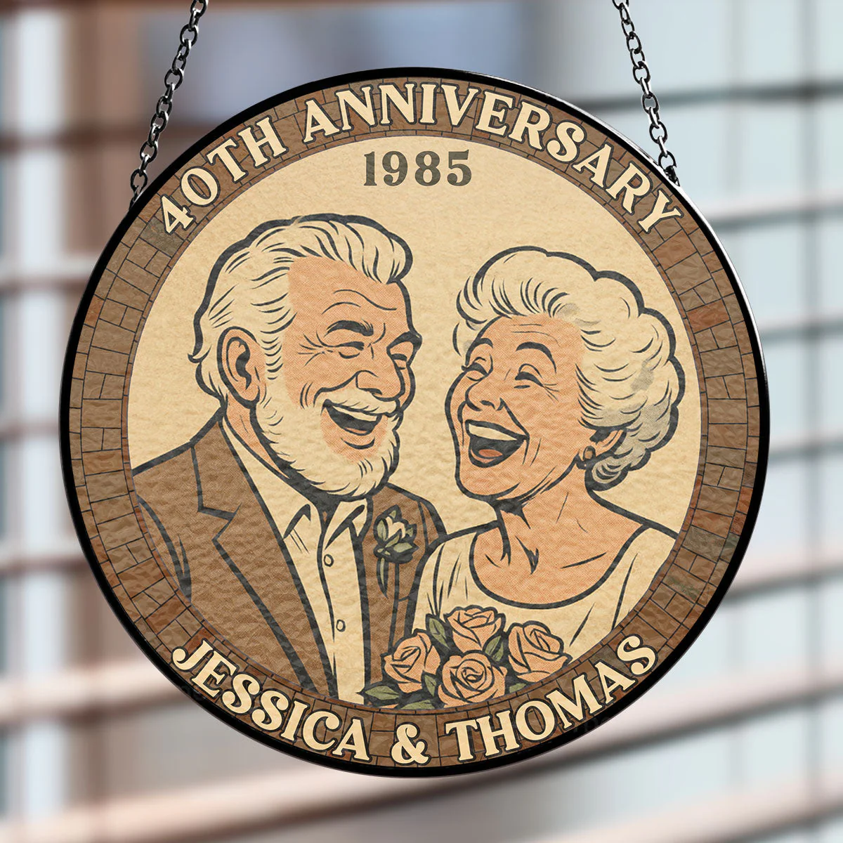 Many Years Forever - Personalized Custom Window Hanging Suncatcher - Image 3
