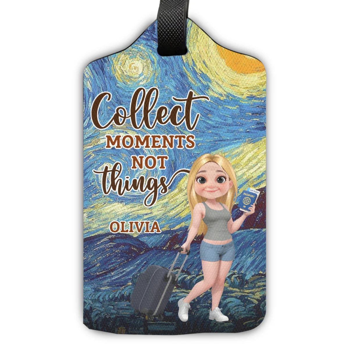 Marble Elegance - Personalized Custom Luggage Tag - Image 7