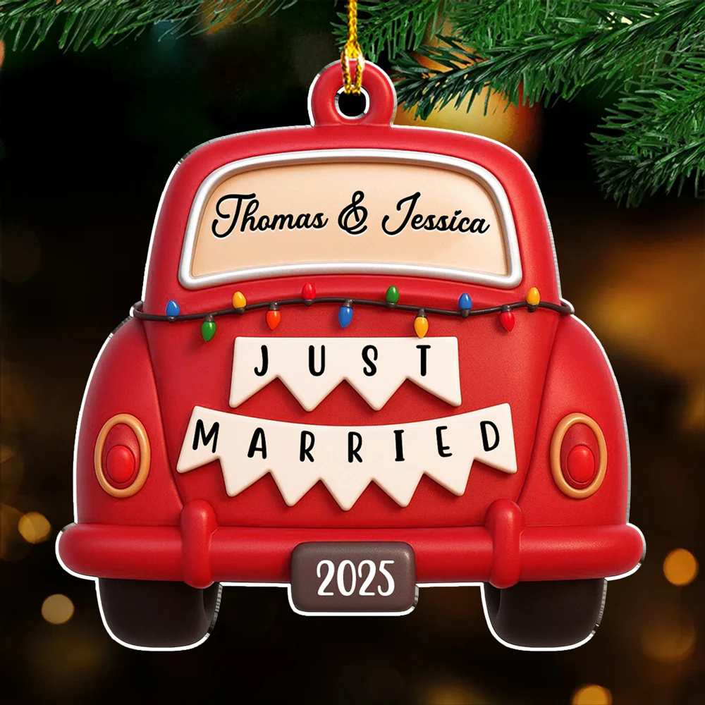 Marry Me - Personalized Custom Acrylic Ornament - Image 3