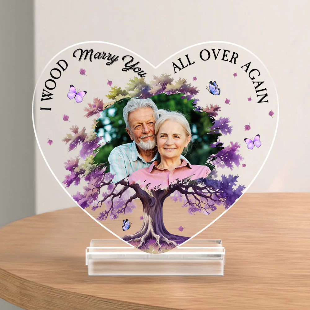 Marry You All Over Again - Personalized Custom Acrylic Plaque With Base - Image 2