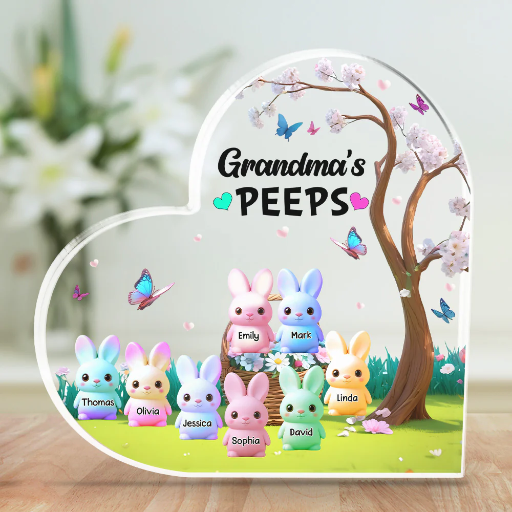 Marshmallow Rabbit - Personalized Custom Acrylic Plaque - Image 3