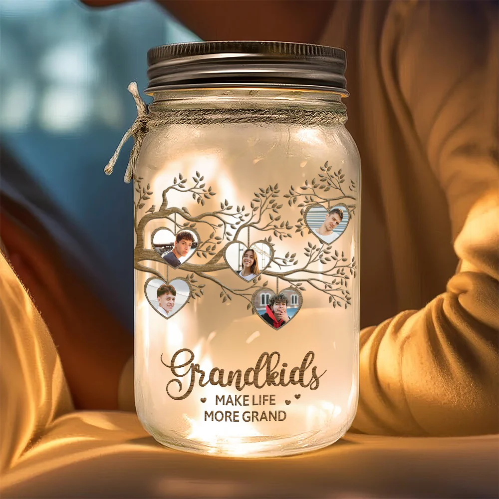 Where Life Begins - Personalized Custom Mason Jar Light - Image 3