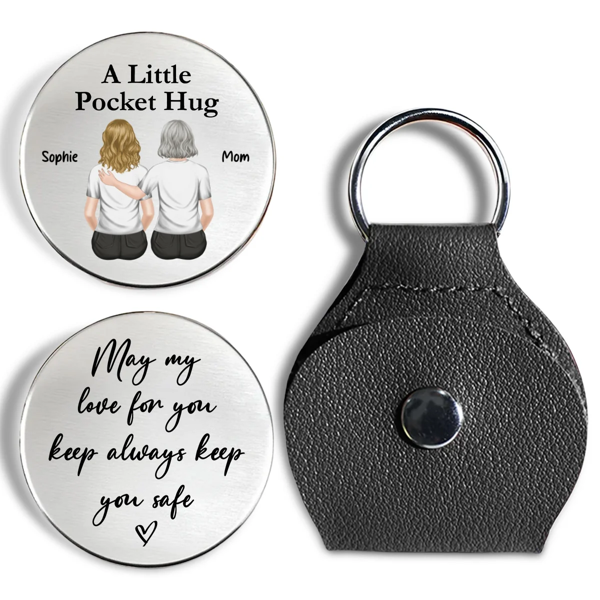 May My Love Keep You Safe - Personalized Custom Pocket Hug - Image 7