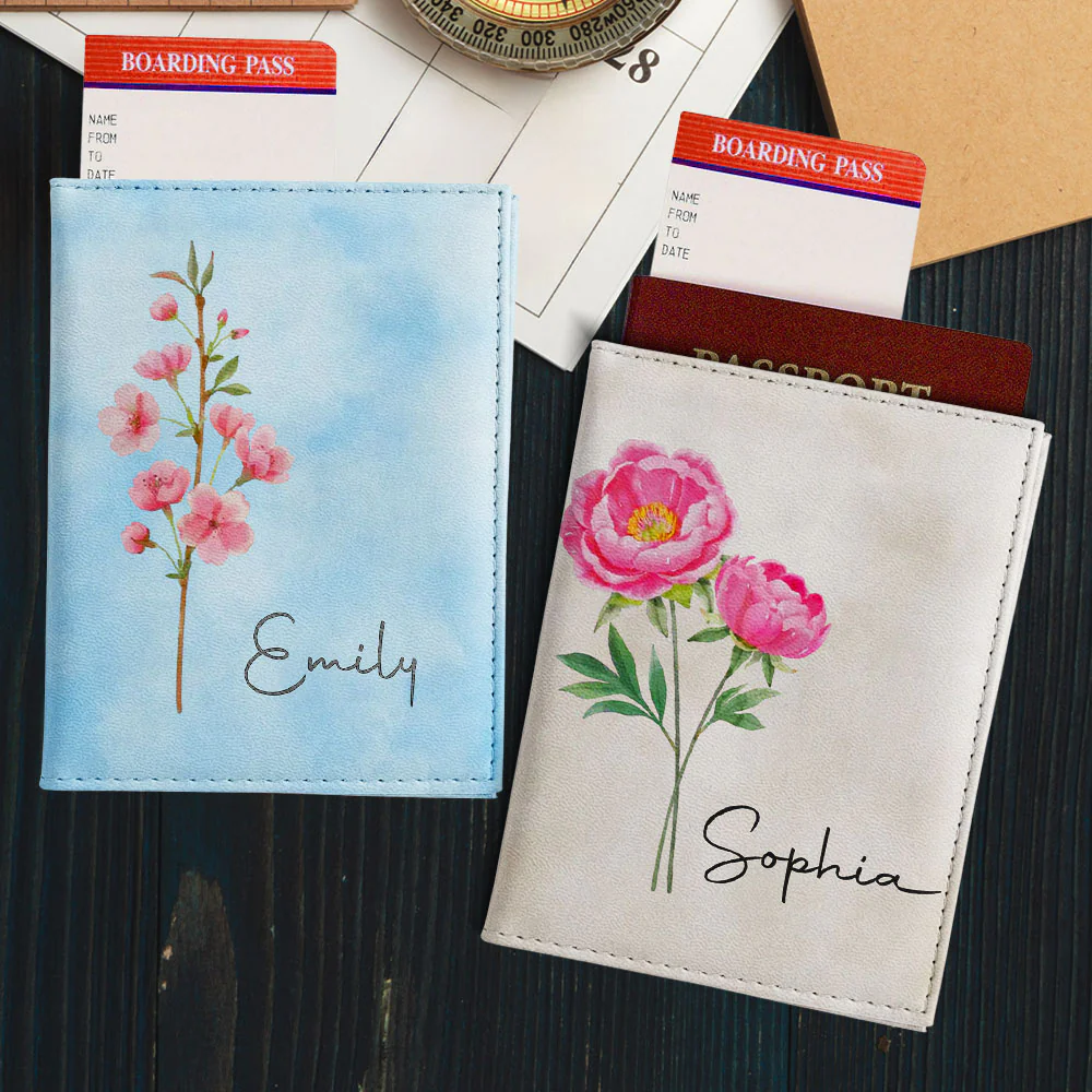 May You Blossom Like A Flower - Personalized Custom Passport Cover - Image 5