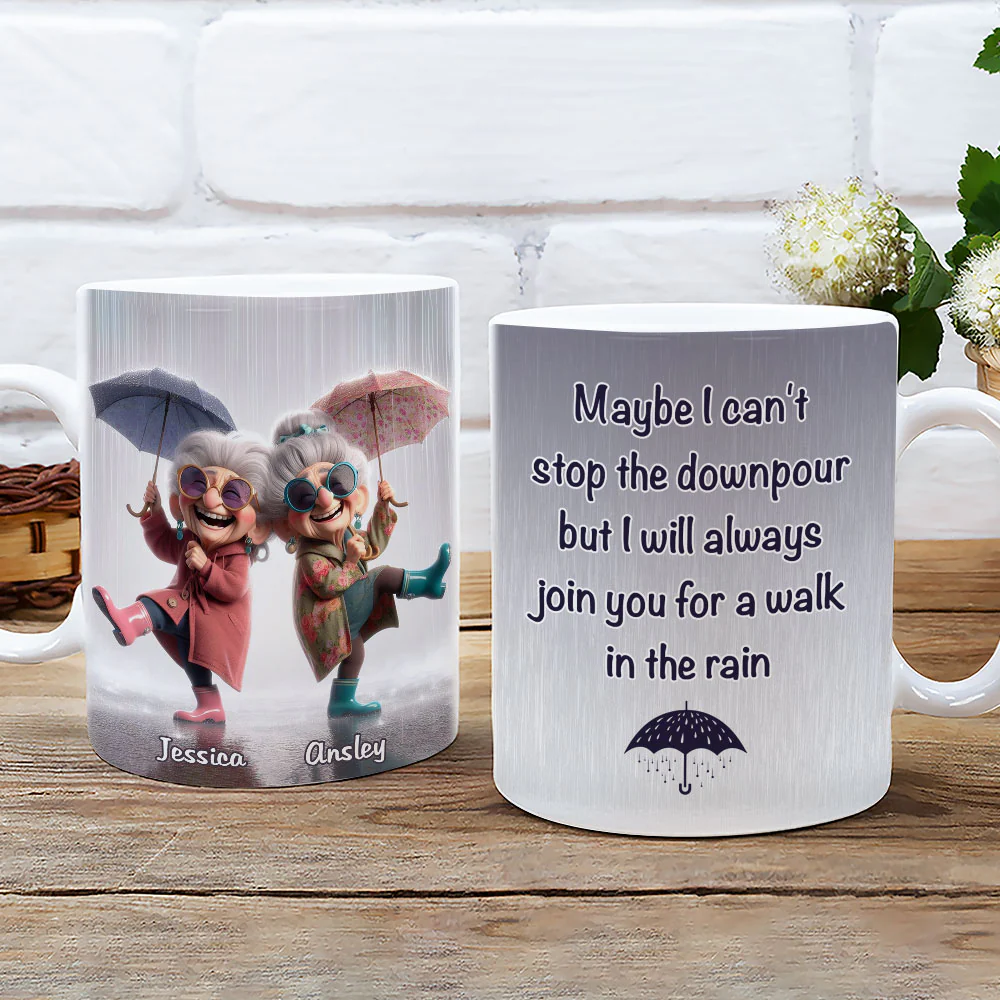 Maybe I Can Not Stop The Downpour - Personalized Custom Coffee Mug - Image 3
