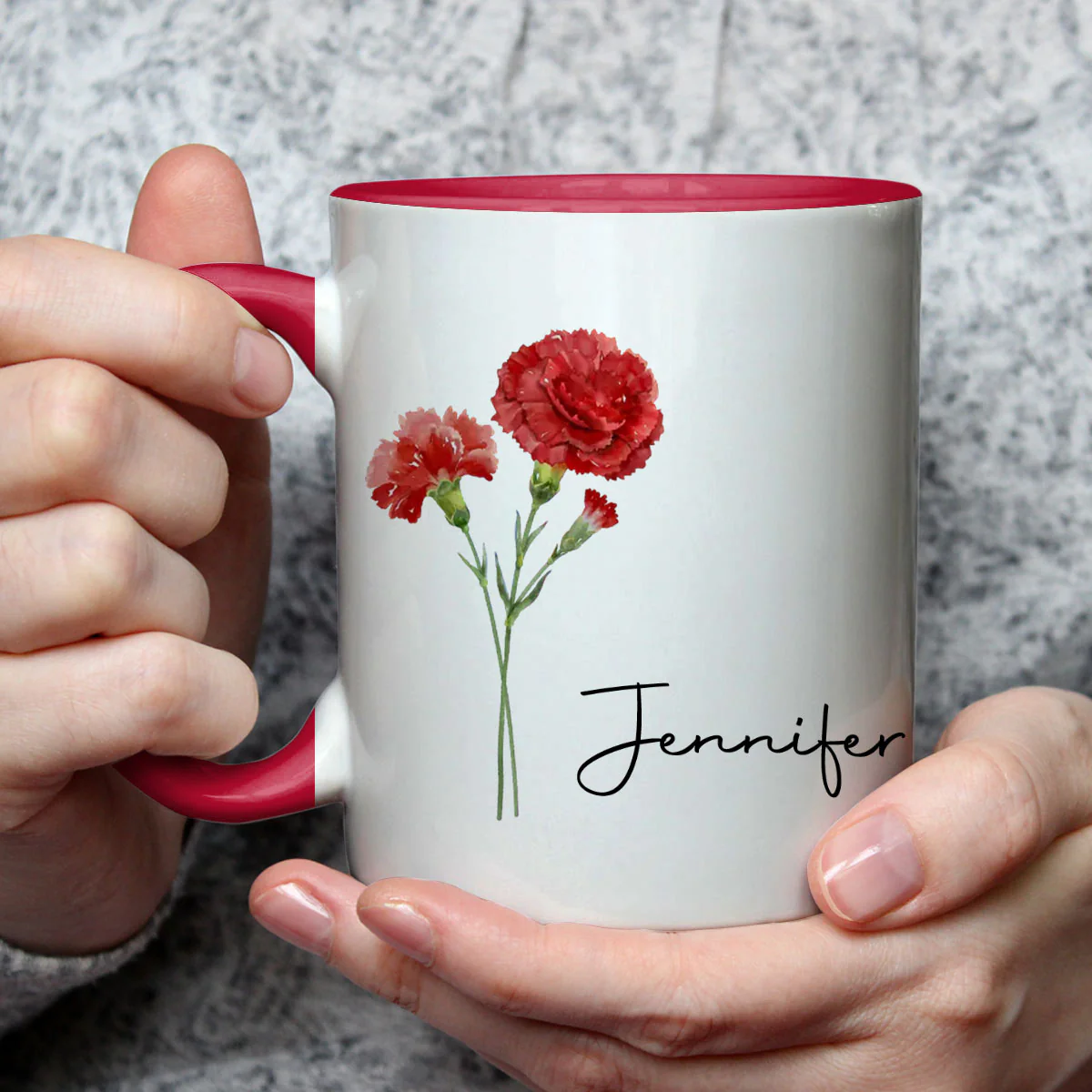 Me And My Better Half - Personalized Custom Accent Mug - Image 3