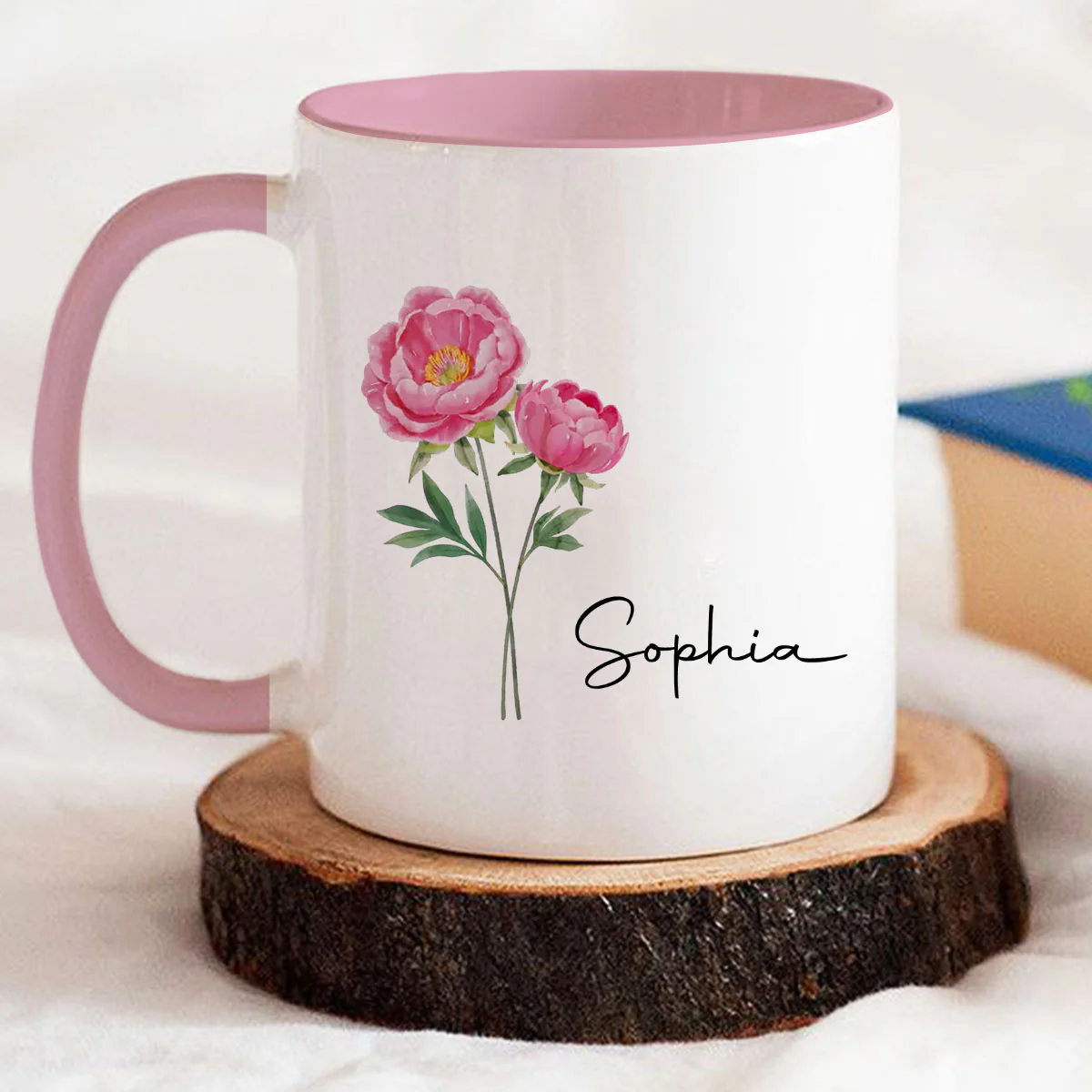 Me And My Better Half - Personalized Custom Accent Mug - Image 6
