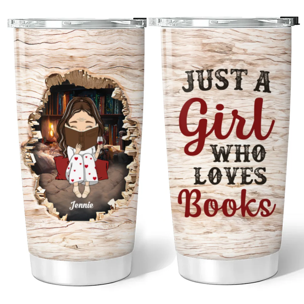Me And My Book - Personalized Custom Tumbler - Image 6