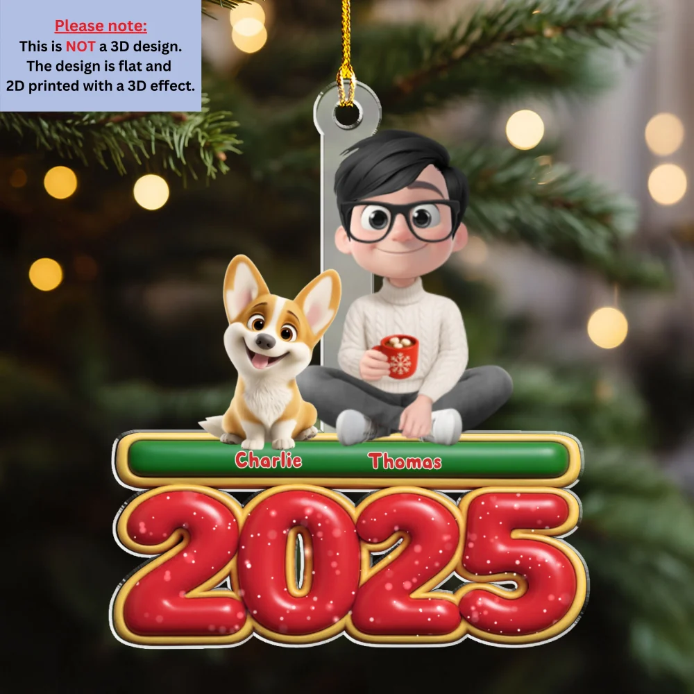 Me And My Fur Babies - Personalized Custom Acrylic Ornament - Image 7