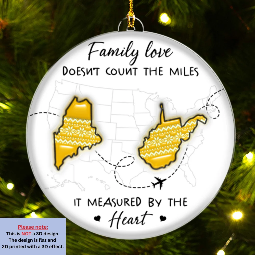 Measured By Heart - Personalized Custom Acrylic Ornament - Image 7