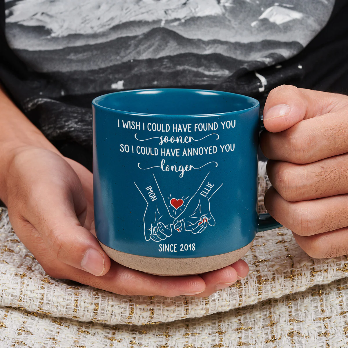 Meet You Sooner - Personalized Custom Pottery Mug - Image 4