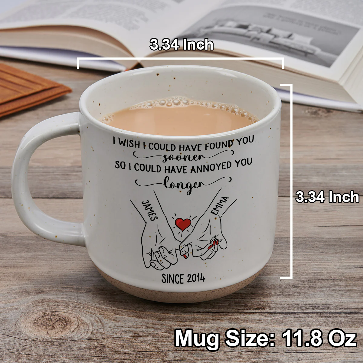 Meet You Sooner - Personalized Custom Pottery Mug - Image 5