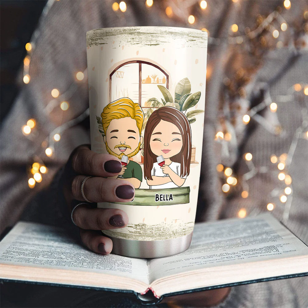 Meeting You Was Fate Becoming Your Friend Was A Choice - Personalized Custom Tumbler - Image 2