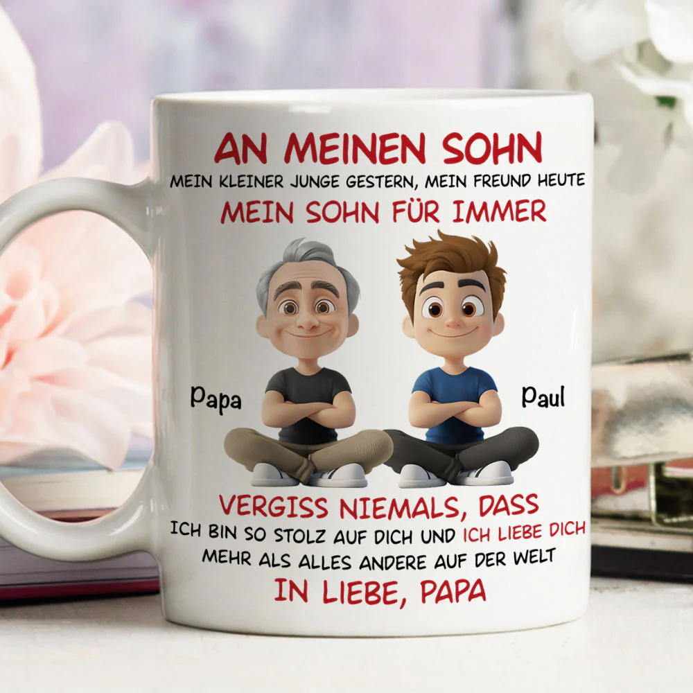 Mein Sohn Für Immer - Personalisierte Tasse - Image 3
