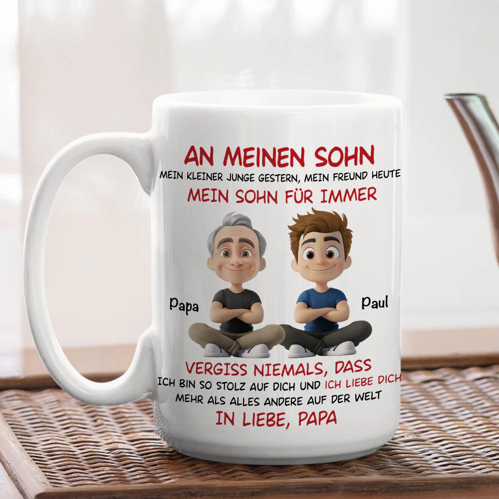 Mein Sohn Für Immer - Personalisierte Tasse - Image 4