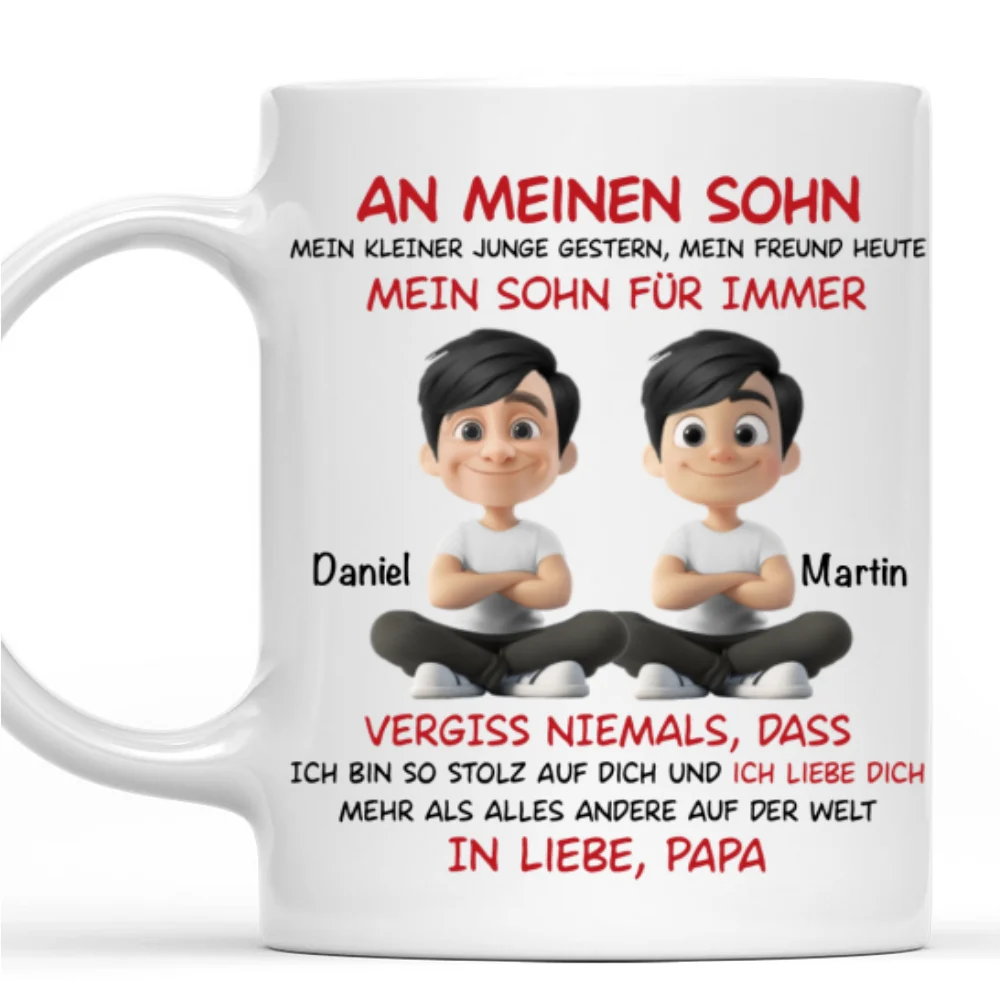 Mein Sohn Für Immer - Personalisierte Tasse - Image 6