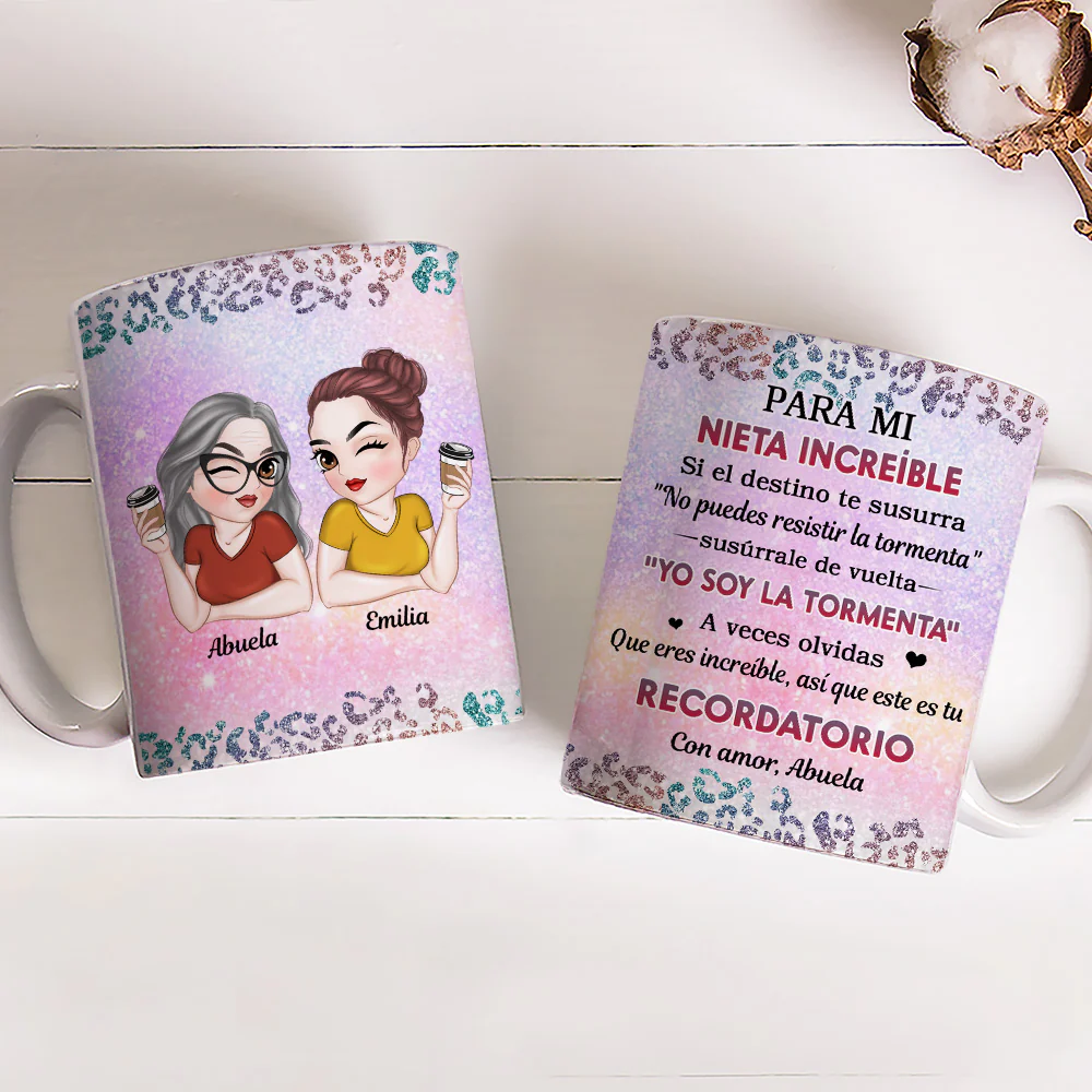 Meine Tapfere Enkelin - Personalisierte Kaffeetasse - Image 2
