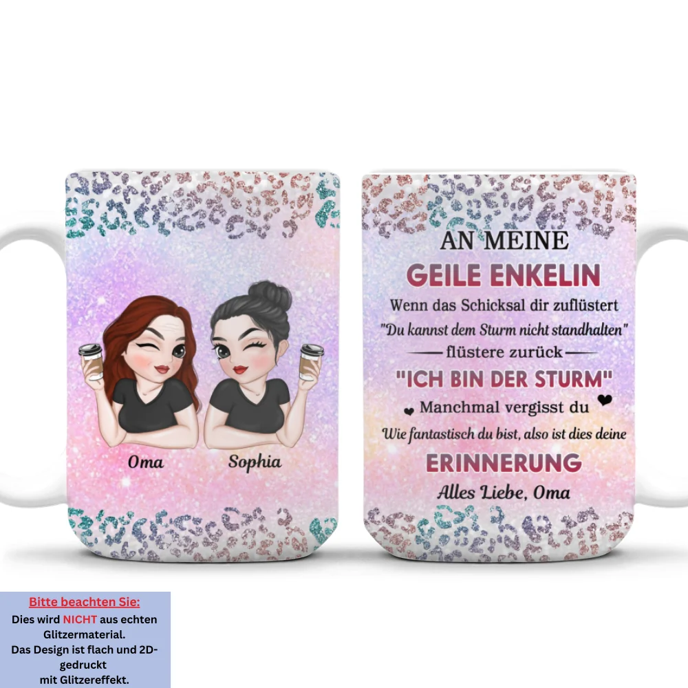 Meine Tapfere Enkelin - Personalisierte Kaffeetasse - Image 8
