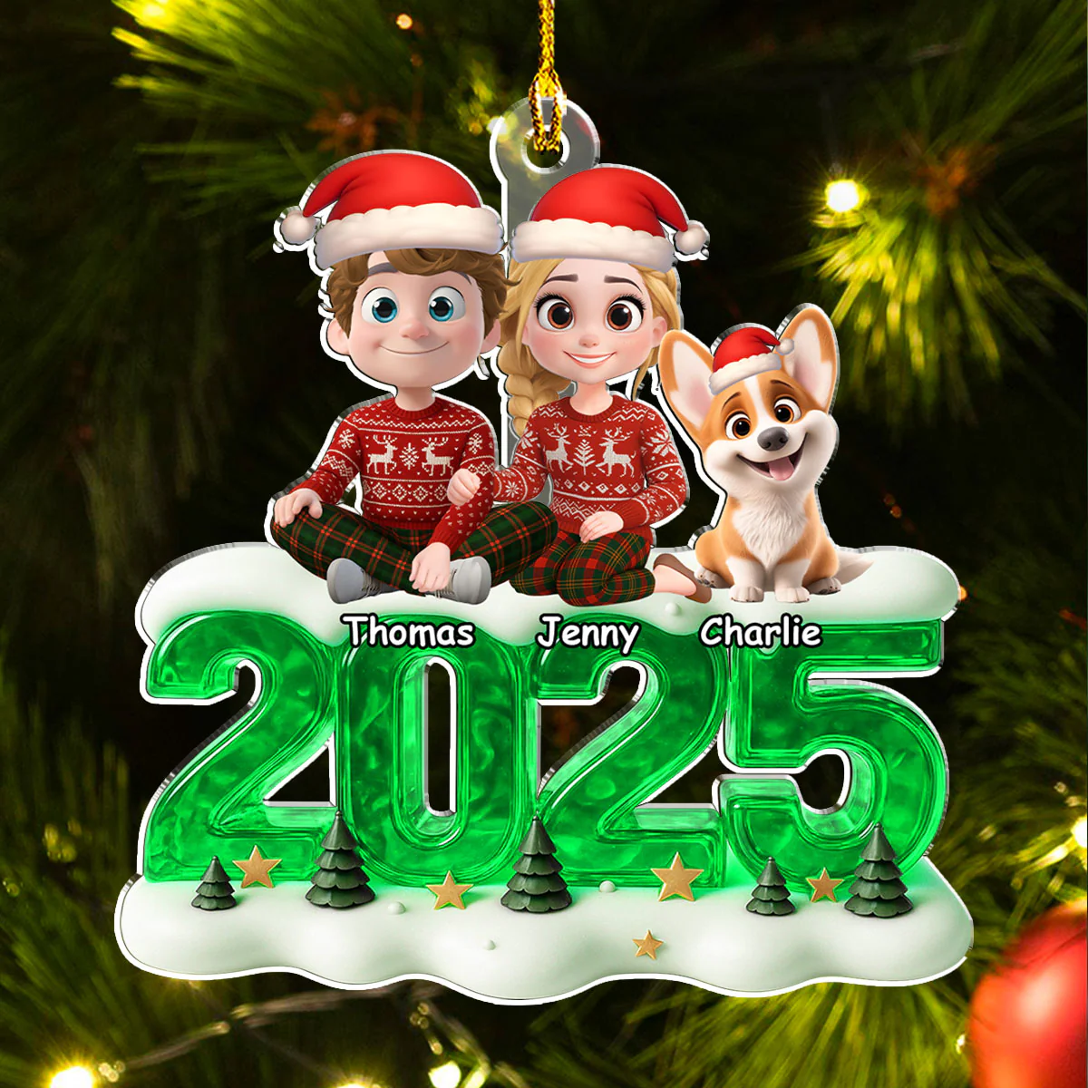 Memorable Year - Personalized Custom Acrylic Ornament - Image 2